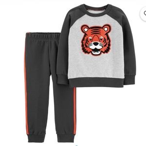 CARTER’S TIGER PULLOVER BOYS 2-PIECE SET 2T